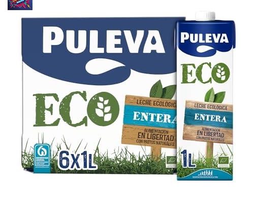 Conoce la calidad y pureza de la leche ecológica Puleva ECO Entera en su formato de caja de 6 litros