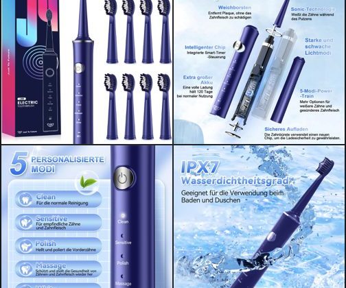 Cepillo Dientes Sónico: Resistente al agua y recargable para una mayor comodidad en tu rutina de limpieza