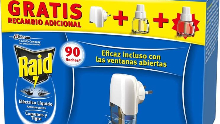 Protege tu hogar de mosquitos comunes y tigre con el Pack Raid Eléctrico de 90 noches