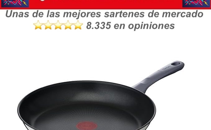 Descubre la excelencia culinaria con la sartén Tefal de 24 cm apta para inducción