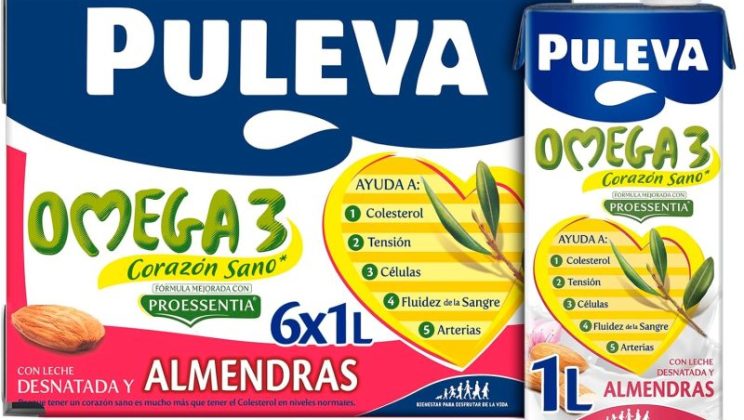 Cuida tu corazón con Puleva Omega 3 Proessentia® Almendras en su presentación de 6 litros