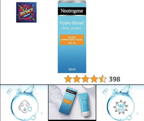 Descubre los beneficios del Neutrogena Hydro Boost Urban Protect: la crema hidratante con SPF 25 para una piel protegida y radiante