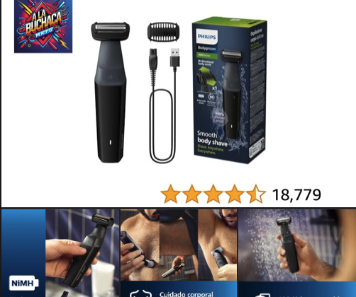 Un aliado imprescindible: la Afeitadora Corporal Masculina Bodygroom Serie 3000 con peine-guía para un afeitado preciso