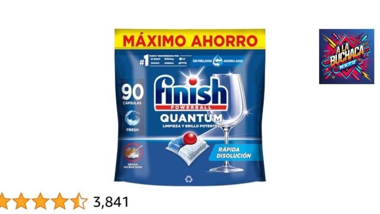 Finish Powerball Quantum All in 1 solución: la eficacia de 90 pastillas,