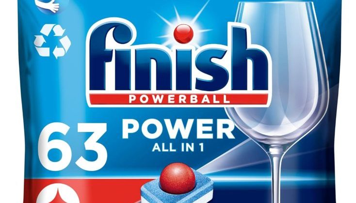 Descubre la magia de limpieza con Finish Powerball Power All in 1 Pastillas para el lavavajillas Regular 63 pastillas por 7,57€ en Amazon