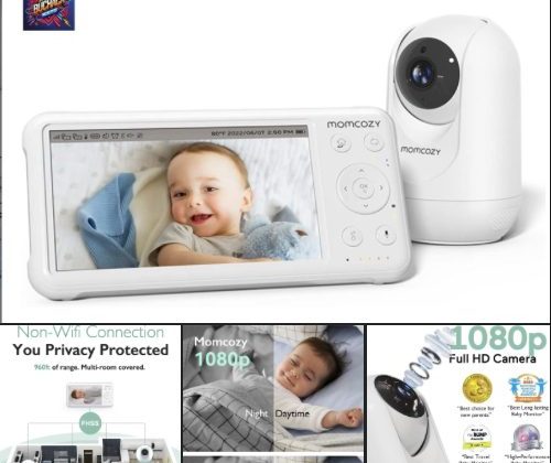 Descubre las increíbles características del Monitor para bebés con cámara y audio de 5 pulgadas