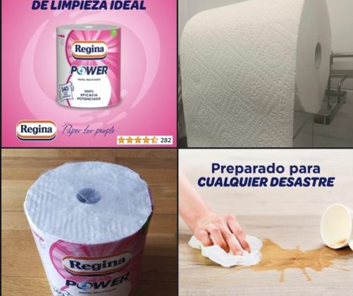 Descubre la nueva Regina Power Papel de Cocina: 1 Rollo Aún Más Largo con 340 Hojas de 2 Capas con un 🔻– 41 % de descuento en Amazon