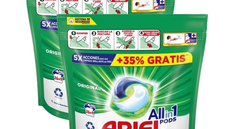 Ahorra tiempo y dinero con el Pack de ARIEL All-in-1: 2 cajas de detergente para 70 lavados + CODIGO 🔴 🔻– 53 %