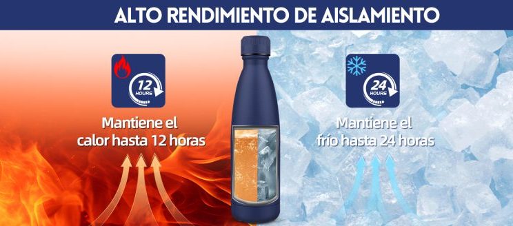 🎈 Botella térmica acero inoxidable 500ml 🔻–41 %