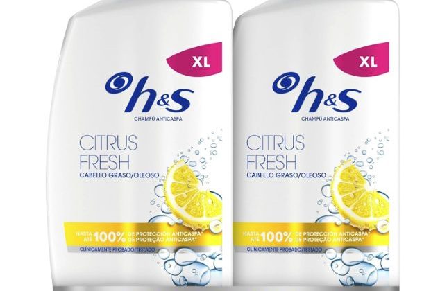 🔥 OFERTÓN: H&S Citrus Fresh 2x800ml – Champú Anticaspa 🍋