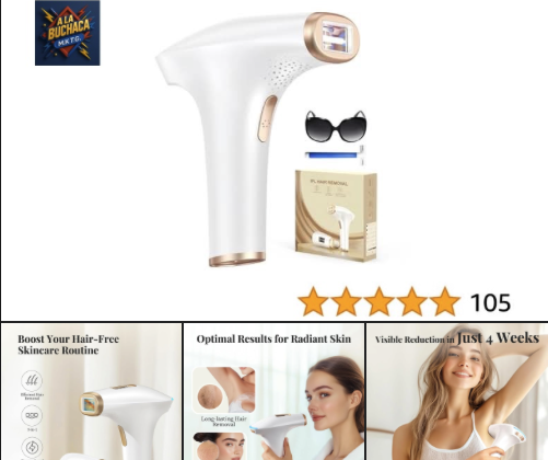 💥 DEPILADORA LÁSER IPL 🔻–56 % + CUPÓN + CÓDIGO