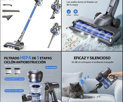 🌀 ASPIRADORA SIN CABLE 6 EN 1 🔻–33 %,
