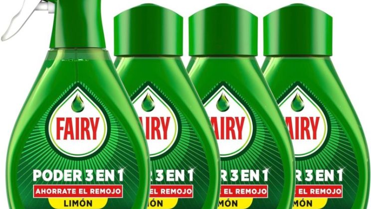 🎈 PACK 4x500ml Fairy Limón Spray 🔻–35 %