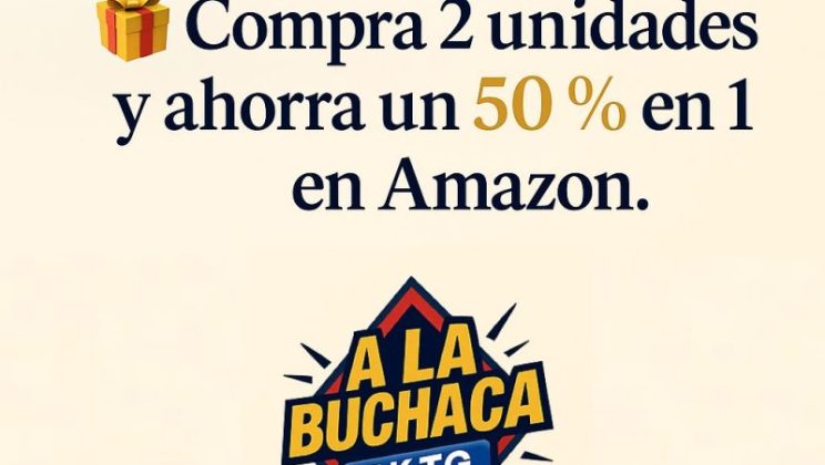 🎁 Compra 2 unidades y ahorra un 50 % en 1 🔄 ¡Tu carrito se llena por menos! 🛒✨ Aprovecha esta súper promo en productos del día a día 📦💥 ¡Corre antes de que vuele! 🔥🕒