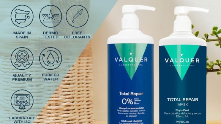 🎈 Valquer Pack 2x1L Champú + Mascarilla Total Repair 🔻–54 % Ahora por 💄24,92 €