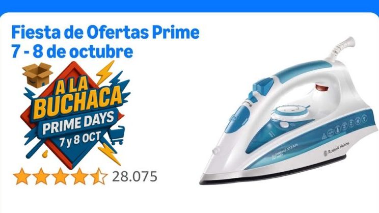 🎈 Russell Hobbs Plancha Steam Glide 🔻–50 % Ahora por 👕14,99€