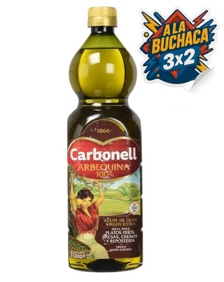 🎈 OFERTÓN 3×2 Aceite de Oliva Virgen Extra Carbonell Picual 1L 🔻COMPRANDO ¡3 botellas SALE LA UNIDAD por 🫒4,75 €/und.