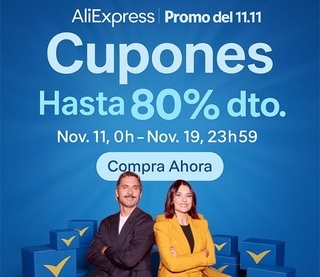 🎈 Semana del 11.11 de AliExpress! 🔻 Cupones de hasta 🎁120€ del 11 al 19 de noviembre, NUEVAS OFERTAS CADA DIA