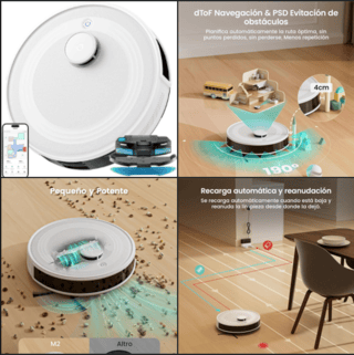 💥 MEGA CHOLLO LEFANT M2 Robot Aspirador y Fregasuelos 🔻–45 % por 🧹99,99 €