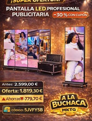 📺 PANTALLA LED PROFESIONAL PUBLICITARIA 🔻–30 % Con CUPÓN