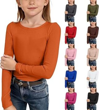 🎯 Camiseta Acanalada Niña – Varios Colores (5 a 14 años) 🔻–50 % ¡Con CUPÓN!