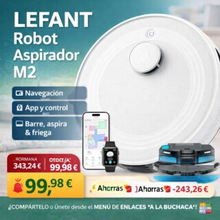 🎯 LEFANT Robot Aspirador M2 🔻–71 % por 🧹99,98 €